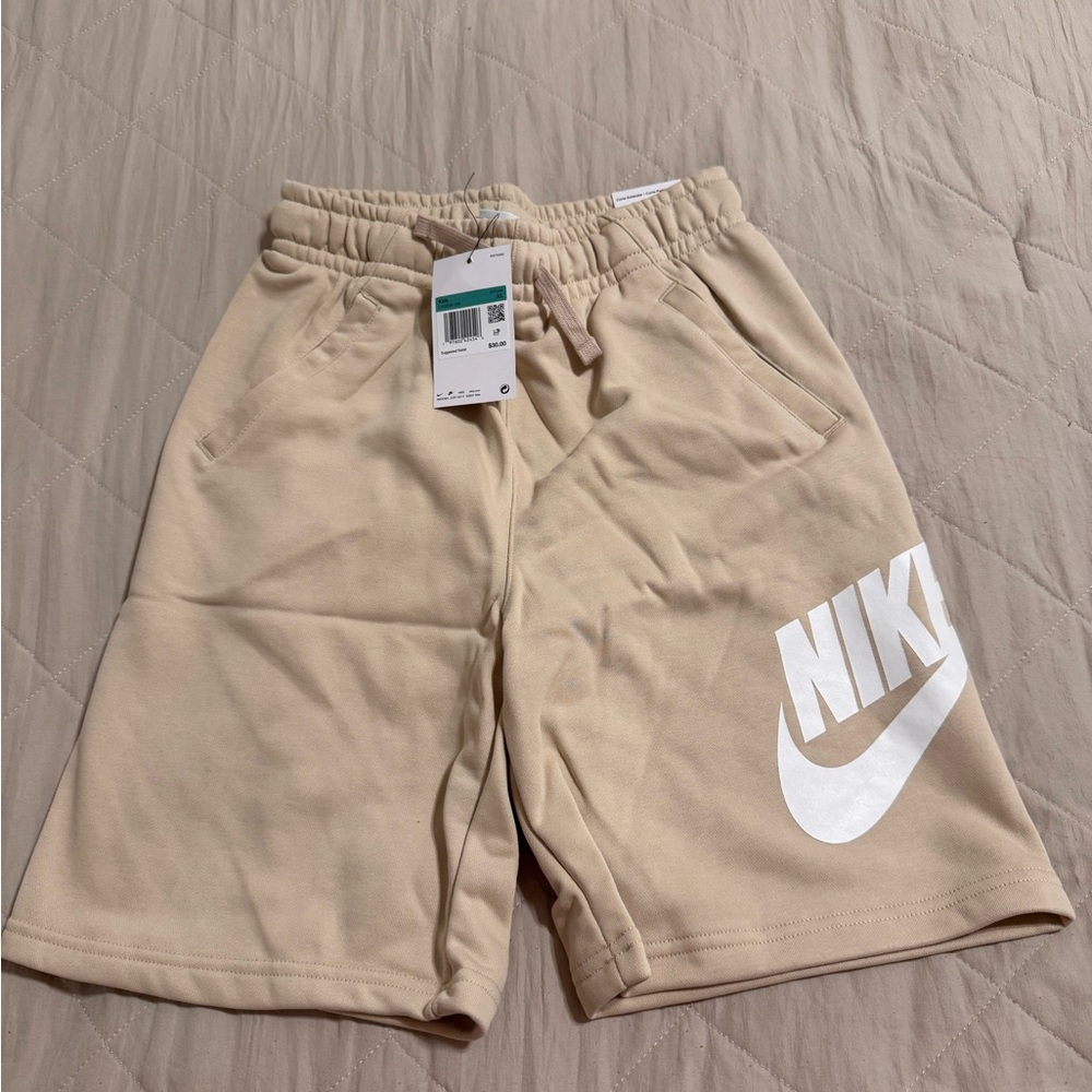 Nike Beige Boys Sweat Shorts